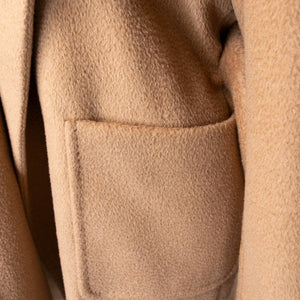 MAX MARA RIALTO ROBE COAT CAMELWOOL CAMEL SIZE 34