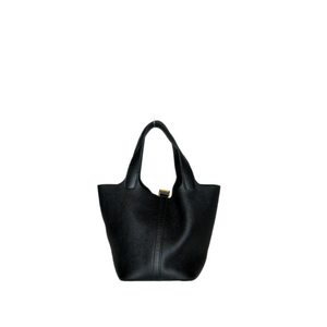 HERMES PICOTIN LOCK 18 BLACK GHW STAMP Z