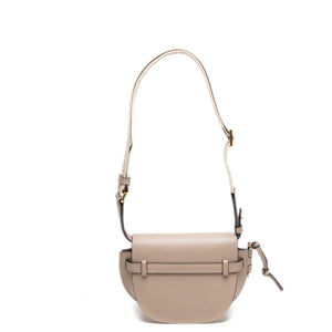 LOEWE MINI GATE DUAL BAG SOFT CALFSKIN SAND GHW