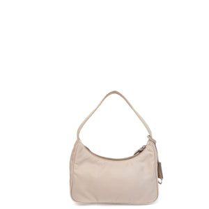 PRADA RE-EDITION 2000 SHOULDER BAG BEIGE NYLON SHW