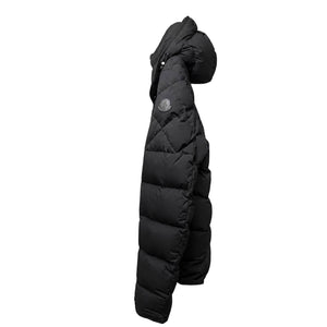 MONCLER MEN'S CECAUD QUILTED PUFFER HOODED JACKET BLACK SIZE 3