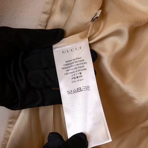 GUCCI WHITE WOOL COAT SIZE 38