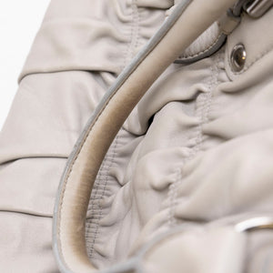 PRADA NAPPA GAUFFRE LARGE BAG GREY SHW