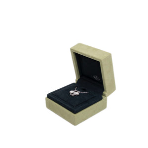 VAN CLEEF & ARPELS VINTAGE ALHAMBRA GUILLOCHE WHITE GOLD PENDANT NECKLACE