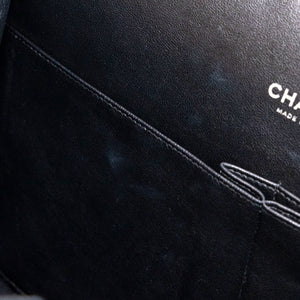 CHANEL MAXI CLASSIC DOUBLE FLAP BAG OLIVE GREEN QUILTED PATENT LEATHER SHW