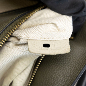 LOEWE MEDIUM PUZZLE BAG CALFSKIN OAT KHAKI GREEN GHW