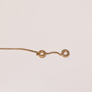 BVLGARI 18K YELLOW GOLD NECKLACE WITH ONYX