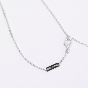 VAN CLEEF & ARPELS VINTAGE ALHAMBRA GUILLOCHE WHITE GOLD PENDANT NECKLACE