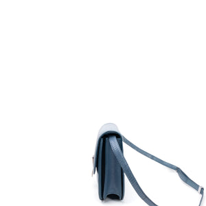 CELINE MEDIUM CLASSIC BOX BAG BLUE LIZARD SKIN LEATHER SHW