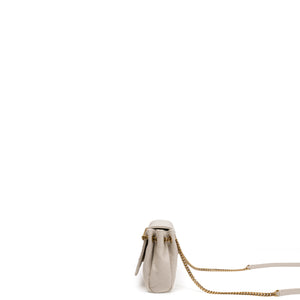 SAINT LAURENT YSL MINI NOLITA WHITE LAMBSKIN LEATHER GHW