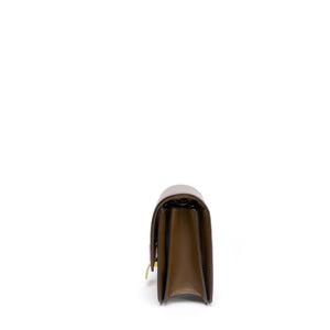 CELINE TEEN CLASSIC BOX BAG CAMEL CALFSKIN LEATHER GHW