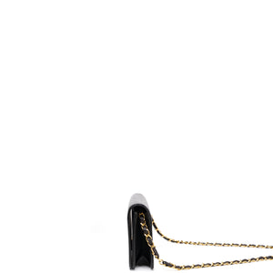 CHANEL VINTAGE FLAP BAG BLACK QUILTED LAMBSKIN GHW