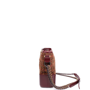 CHANEL LARGE GABRIELLE HOBO BAG TWEED / CALFSKIN RED / MULTICOLOUR HARDWARE