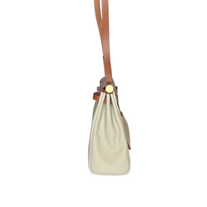 HERMES HERBAG ZIP 31 BAG CANVAS/HUNTER BENTON/FAUVE GHW STAMP B