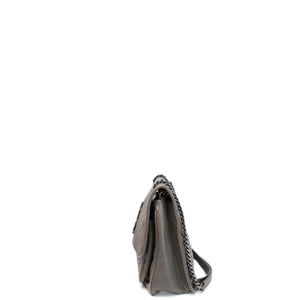 SAINT LAURENT MEDIUM NIKKI BAG CALFSKIN GREY SHW