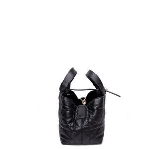 CHRISTIAN DIOR SMALL TOUJOURS TOTE BAG BLACK CALFSKIN LEATHER GHW