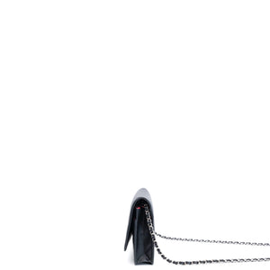 CHANEL CAMBON WALLET ON CHAIN BLACK CALFSKIN SHW