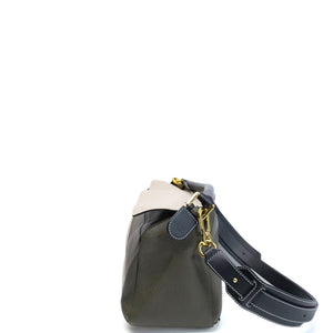 LOEWE MEDIUM PUZZLE BAG CALFSKIN OAT KHAKI GREEN GHW