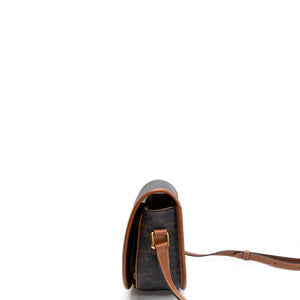 CELINE FLOCO BAG IN TRIOMPHE CANVAS GHW