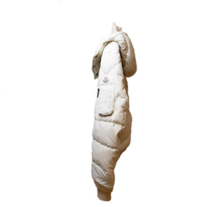 MONCLER LEOPOLD GIUBBOTTO COTTON POLYURETHANE DOWN JACKET WHITE SIZE 2