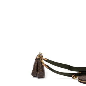 LOUIS VUITTON MULTI POCHETTE ACCESSORIES MONOGRAM CANVAS KHAKI GHW