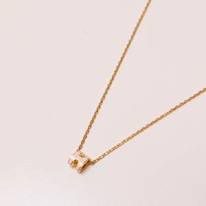 HERMES MINI POP H NECKLACE ROSE DEAGEE GHW