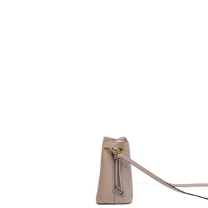 LOUIS VUITTON NANO LOCKME BUCKET BEIGE CALFSKIN LEATHER GHW (MICROCHIP)