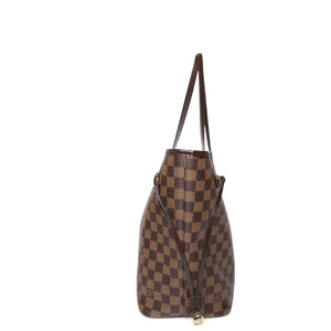 LOUIS VUITTON NEVERFULL MM DAMIER EBENE CANVAS GHW