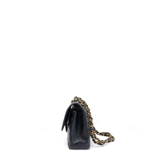 CHANEL SMALL CLASSIC DOUBLE FLAP BAG BLACK CAVIAR GHW
