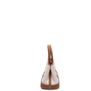 HERMES NEO GARDEN PARTY 23 NEGONDA / CANVAS ECRU / BEIGE / GOLD SHW STAMP G