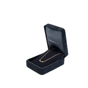 TIFFANY & CO. T SMILE PENDANT 18K YELLOW GOLD MINI BRACELET