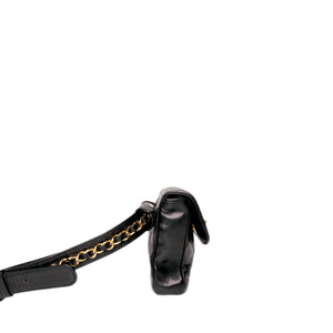 CHANEL MATELASSE WAIST POUCH/ BELT BAG WITH COCO MARK