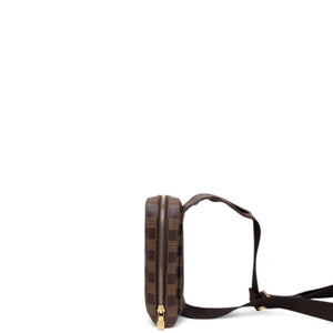 LOUIS VUITTON GERONIMOS BUM BAG BROWN DAMIER EBENE GHW