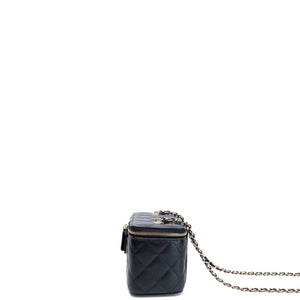 CHANEL LONG VANITY WITH CHAIN CAVIAR BLACK LGHW