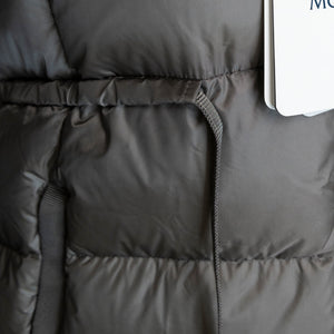 MONCLER BANNEC LONG PUFFER JACKET GREY SIZE 1