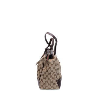 GUCCI GG CANVAS PRINCY TOTE BAG BEIGE GHW