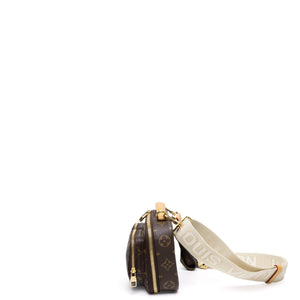 LOUIS VUITTON UTILITY CROSSBODY BAG BROWN MONOGRAM CANVAS GHW (MICROCHIP)