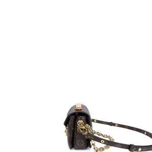 LOUIS VUITTON POCHETTE METIS EAST WEST MONOGRAM CANVAS GHW (MICROCHIP)