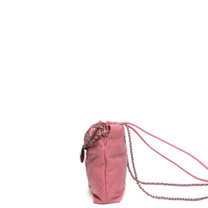 CHANEL MINI 22 BAG SHINY CALFSKIN PINK SHW (MICROCHIP)
