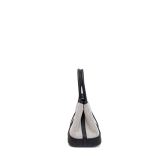 HERMES NEO GARDEN PARTY 23 NEGONDA / CANVAS ECRU / BLACK SHW STAMP G