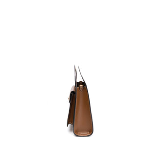 BURBERRY MINI POCKET BAG BROWN CALFSKIN GHW