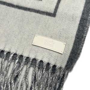 HERMES CASAQUE LETTRES AU CARRE MUFFLER 30*160CM