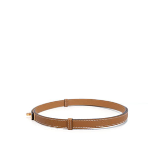 HERMES KELLY 18 BELT GOLD GHW STAMP W