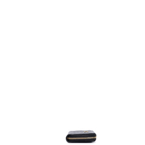 CHANEL CLASSIC ZIPPED COIN PURSE BLACK CAVIAR GHW