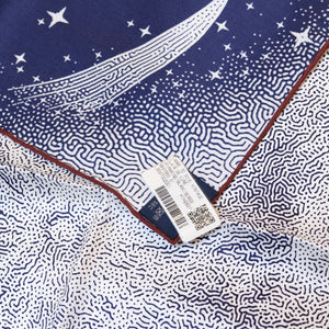 HERMES SILK SCARF CLAIR DE LUNE MARINE / BLANC / BORDEAUX 70 CM