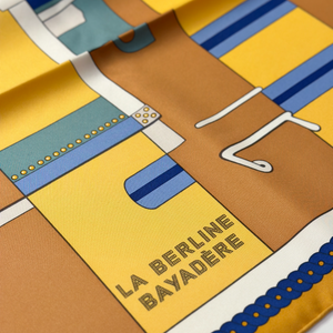 HERMES LA BERLIN BAYADERE SILK SCARF 90CM