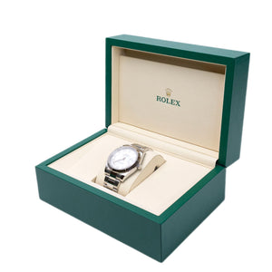 ROLEX DATEJUST 41 WHITE ROMAN DIAL FKUTED BEZEL