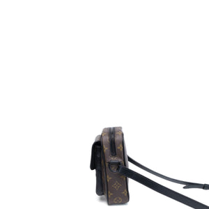 LOUIS VUITTON CHRISTOPHER WEARABLE WALLET MONOGRAM BLACK HARDWARE (MICROCHIP)