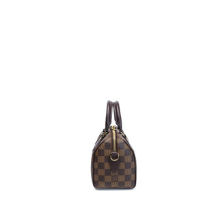 LOUIS VUITTON DAMIER EBENE SPEEDY BANDOULIERE 20 GHW (MICROCHIP)