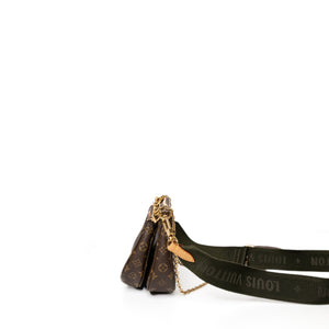 LOUIS VUITTON MULTI POCHETTE ACCESSORIES KHAKI MONOGRAM CANVAS GHW